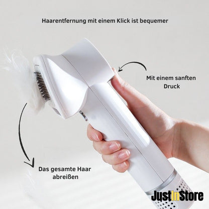 Elektrischer Haustier Föhn mit Bürste Geräuscharmer Tierhaartrockner für Hunde und Katzen